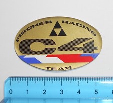 ADESIVO STICKER VINTAGE FISCHER TEAM C4 RACING SKI SCI AUTOCOLLANT AUFKLEBER