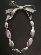 COLLANA LUNGA perle piatte