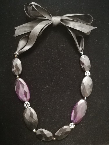 Collana lunga perle piatte - collana,