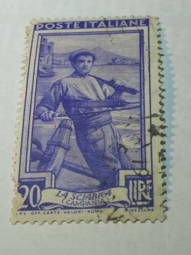 Francobollo lire la - francobollo,