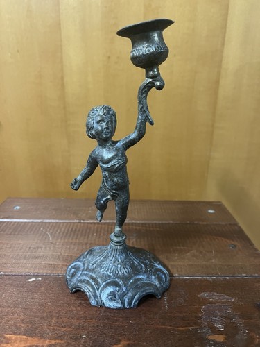 Antico candelabro ottone - candelabro, in