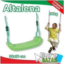 SEGGIOLINO SEDUTA SEDIOLINO PER ALTALENA DONDOLO CON CORDE IN FIBRA REGOLABILI