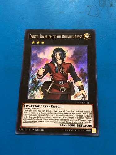 Yugioh secret rare dante - secret,