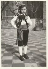  B3 - Foto Photo Fotografia Anni 60 - Bambino con costume Sardo e pipa