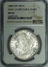 1888 Top-100 Morgan Dollar