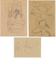 SALVATORE PROVINO  Guerriero 1973 - Forme non euclidee 1975  Forme non euclidee 