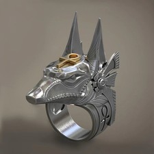 Anello Uomo Retrò Anubis