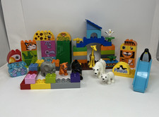 Lego Duplo Zoo Tema Orsi Polari Elefante Tigre Figure Animali Lotto 57 pz