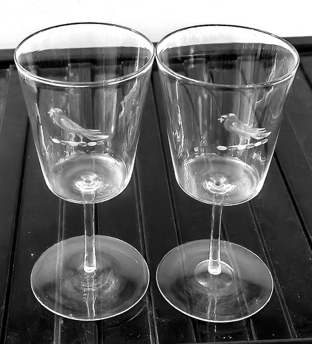 Antique wine glass - antique,