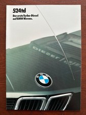 Brochure / depliant BMW 524td E28 MY 1984