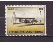 Francobolli San Marino 1962 Storia Aviazione 1 L MNH Wright  SAS587