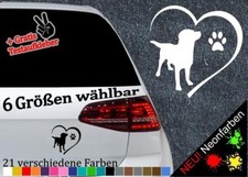 Adesivo cuore Labrador