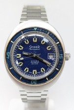 Orologio Spider automatic diver jumbo swiss made ovettone ufo watch anni 60 deep