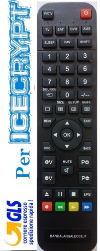 Telecomando per icecrypt - per,