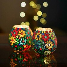Multicolore Fiori Vetro