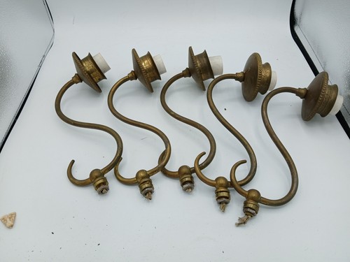 Set bracci lampadario ottone - set,