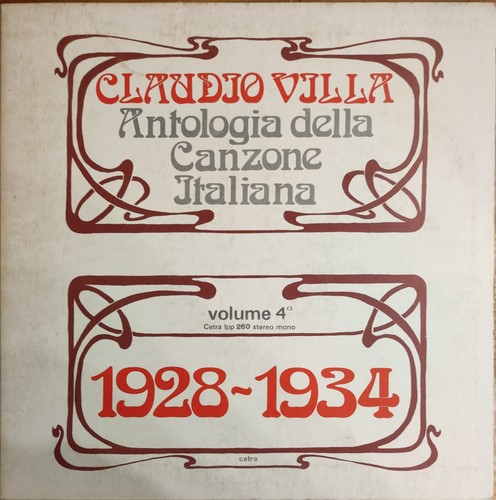 Claudio villa antologia - –,