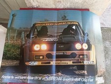 MANIFESTO FIAT 131 ABARTH RALLY G3 OLIO FIAT 1976 CAMBIAGHI SANFRONT ORIGINALE