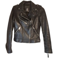 ZARA TRF Capispalla Nero Pelle