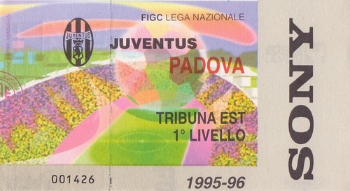 Biglietto serie 1995 1996 - biglietto,