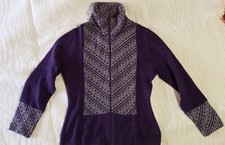 Maglia lana alpaca viola donna ragazza bambina Perù
