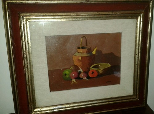 Quadro olio tavola donnini - olio, su