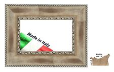 Cornice in legno in argento invecchiato per quadri,dipinti,stampe  Spess  cm 7,5