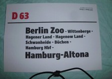 Train Running Sign, D 63