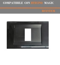 PLACCA 1P ANTRACITE PVC