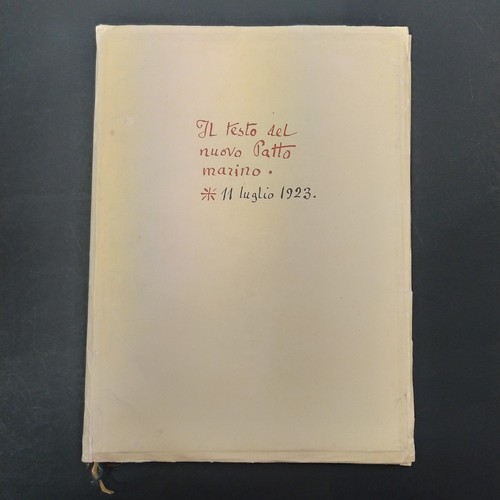 Testo del nuovo patto - patto, marino