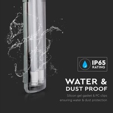 PLAFONIERA STAGNA NEON IP65 LED PER ESTERNO 60 120 150 CM SINGOLA E DOPPIA