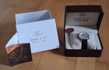 Orologio da polso uomo cronografo in acciaio inox di Haas & Cie, mai usato