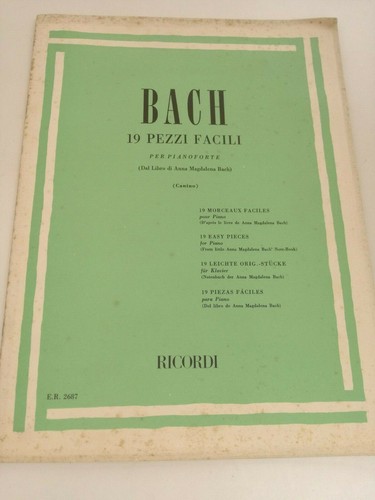 Bach pezzi facili per - 19,