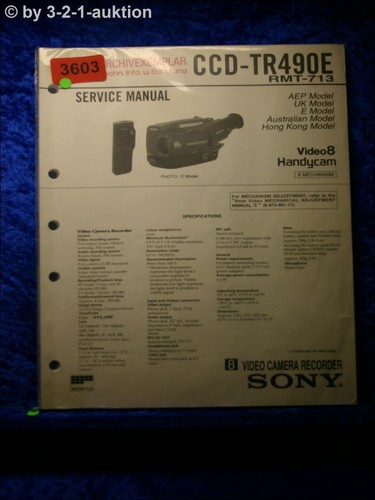 Manuale servizio sony ccd - servizio,