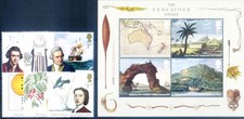 Grande-Bretagne. James Cook et premier voyage d'Endeavour 2018. Série + feuille