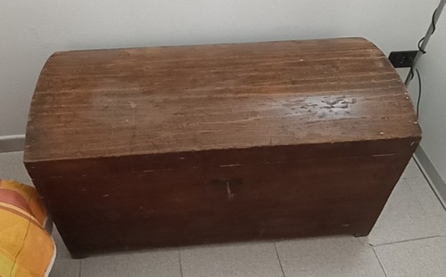 Antico baule legno abete - in,