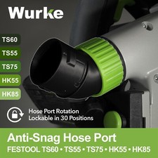 Porta Tubo Senza Strappo con Posizioni Fissabili Festool TS55 TS60 TS75 HK55 Seghetto a Binario