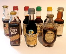 9 Bottigliette mignon vintage