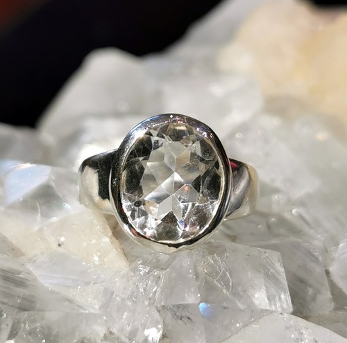 Anello con cristallo - ,