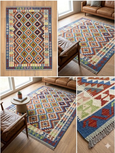 Tappeto kilim grande fatto - fatto, a