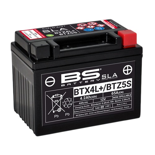 Batteria battery sla btx4l - bs, btx4l+
