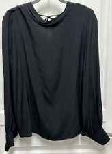 Camicetta Manila Grace cappuccio collo drappeggiato scoop drappeggiato schiena con cravatta IT 46 US 8/10