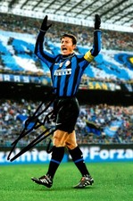 Javier Zanetti Hand Signed 6x4