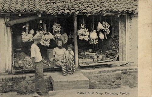 Cartolina colombo ceylon - ceylon, sri