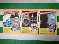 3 PUBBLICITA' ORIGINALI - ADVERTISING VIDEOGIOCHI "CBS ELECTRONIC" anni 80