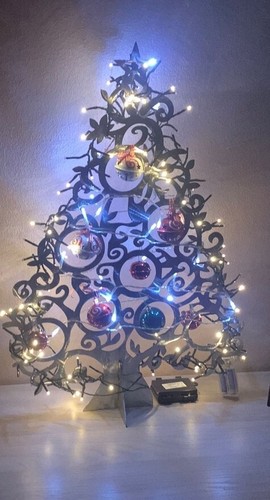 Albero natale acciaio - albero,