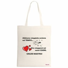borsa poliestere ecru 34x39