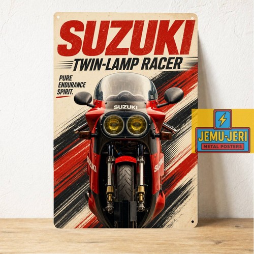 Suzuki twin lamp - twin, poster