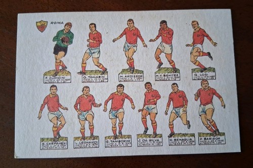 Cartolina calcio roma - cartolina,