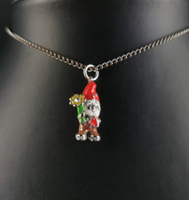 Charms ciondolo argento sterling nano da giardino fossile - con smalto colorato